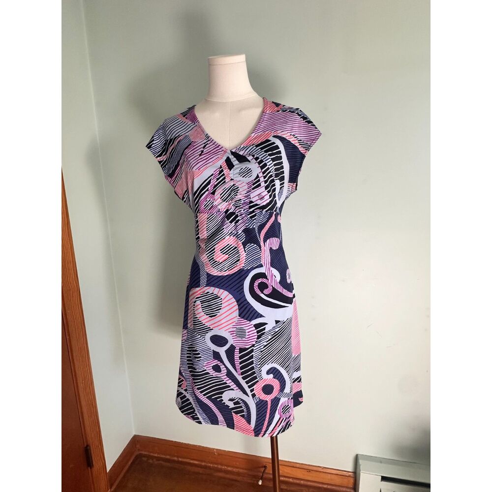 Title Nine Blue Pink Amelia Dress Size M